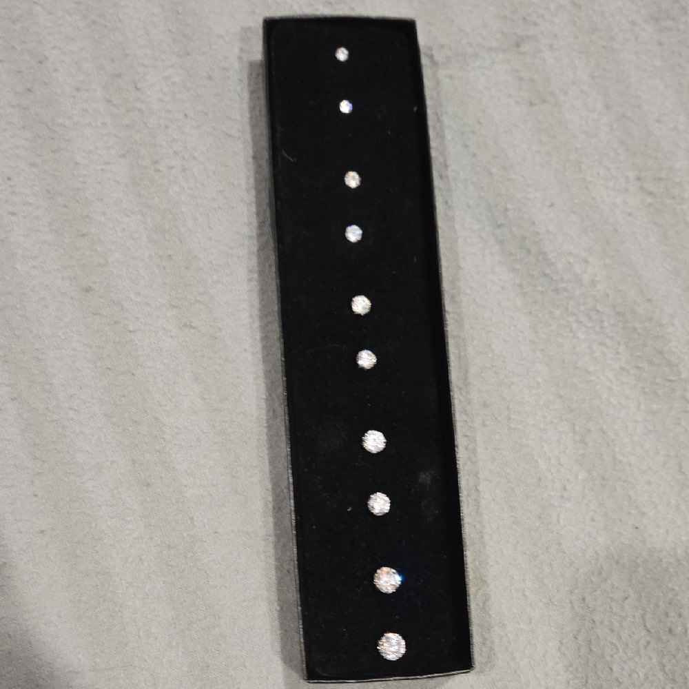 Black Bracelet with Silver Accents